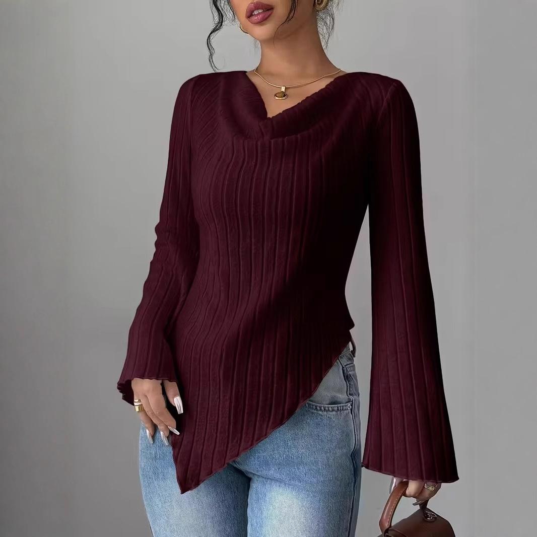 V-neck Long-sleeved T-shirt for Women in Solid Colors for Autumn and Winter XL кавовий
V-neck Long-sleeved T-shirt for Women in Solid Colors for Autumn and Winter XL кавовий