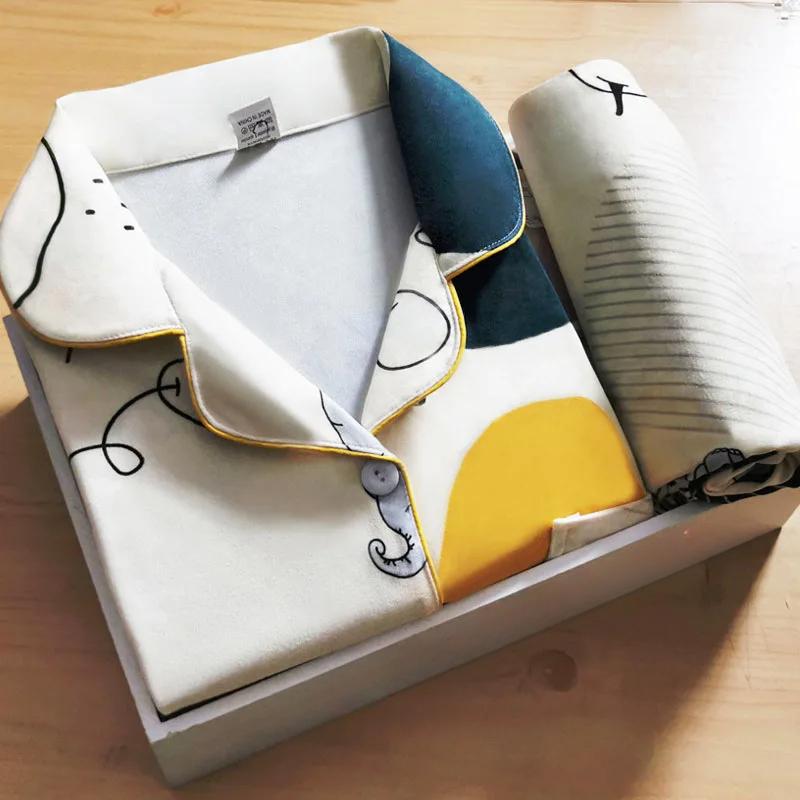 Піжама великого розміру Піжама з лацканами Жіноча зимова піжама з довгим рукавом Набір з двох предметів Топи Легко чиститься Шкільний одяг для сну Жіноча шовкова піжама XL
Піжама великого розміру Піжама з лацканами Жіноча зимова піжама з довгим рукавом Набір з двох предметів Топи Легко чиститься Шкільний одяг для сну Жіноча шовкова піжама XL