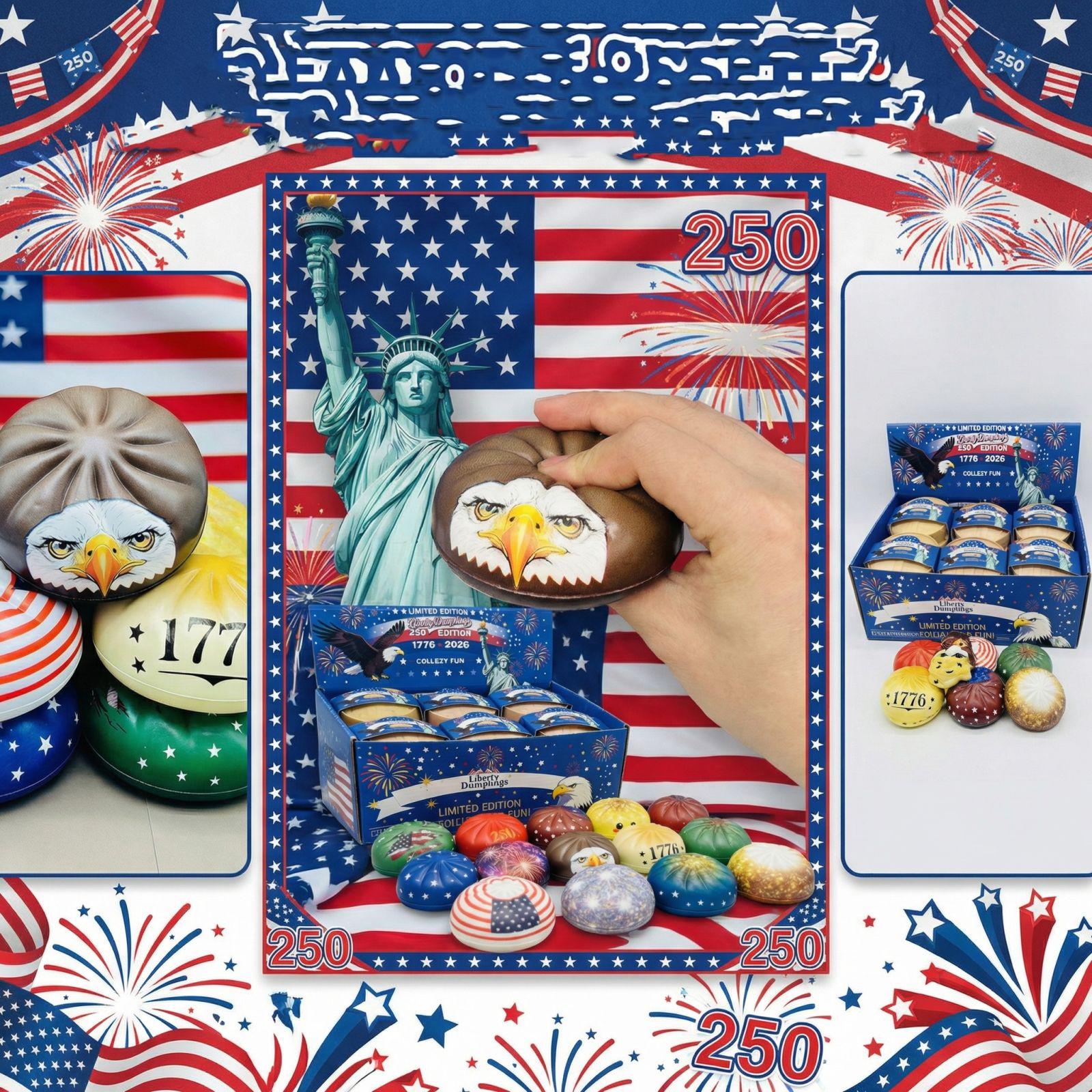 Limited Edition Dumpling Stress Balls Set with Steamer Box 250th Anniversary Collectible Squeeze Toys for Sensory and Relaxation Use One Size синій
Limited Edition Dumpling Stress Balls Set with Steamer Box 250th Anniversary Collectible Squeeze Toys for Sensory and Relaxation Use One Size синій