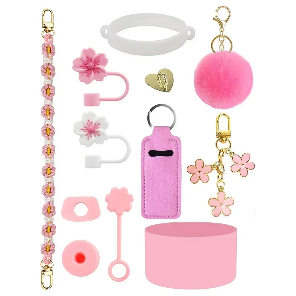 12pcs tumbler accessories set for 30oz 40oz cups, handle strap straw toppers silicone boot charms keychain decorations Below 50ml
12pcs tumbler accessories set for 30oz 40oz cups, handle strap straw toppers silicone boot charms keychain decorations Below 50ml