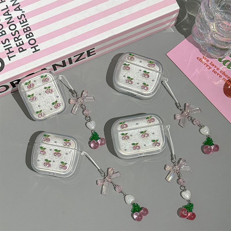 Bow Pendant, Rhinestone Cherry For Airpods4 Apple Bluetooth Headset Protective Case Airpodspro3 airpods 1/2 generation
Bow Pendant, Rhinestone Cherry For Airpods4 Apple Bluetooth Headset Protective Case Airpodspro3 airpods 1/2 generation