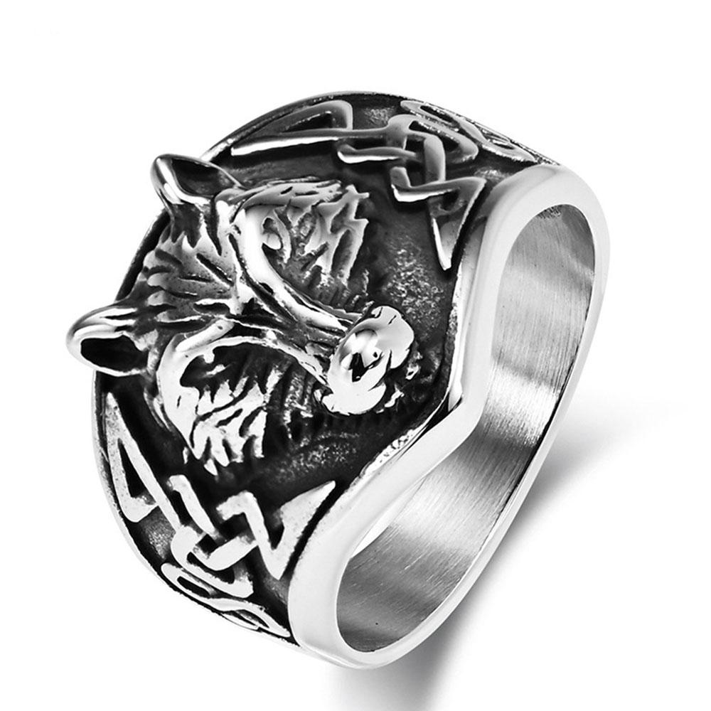 Nordic Retro Celtic Wolf Titanium Steel Ring Ring Men s Stainless Steel Wolf Head Rings 12
Nordic Retro Celtic Wolf Titanium Steel Ring Ring Men s Stainless Steel Wolf Head Rings 12
