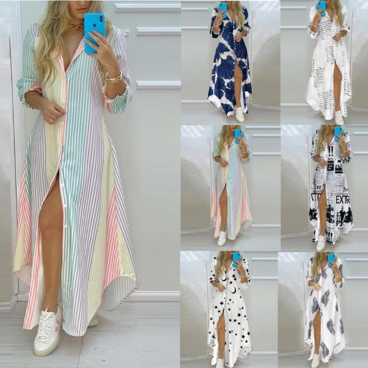 2024 Hot Spring Summer Fashion Sexy European American Shirt Long Skirt Dress for Women XXL
2024 Hot Spring Summer Fashion Sexy European American Shirt Long Skirt Dress for Women XXL