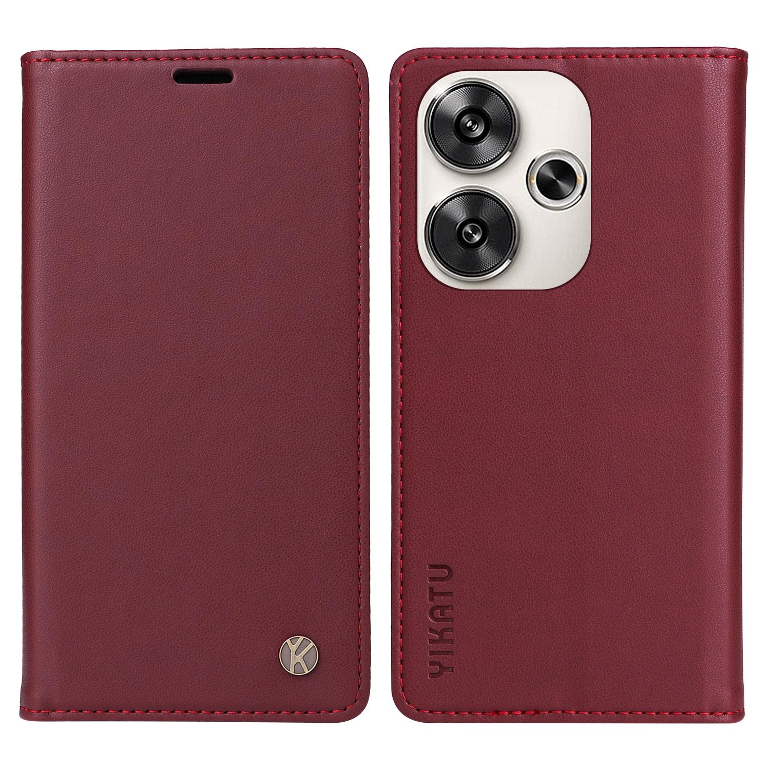 YIKATU YK-001 For Xiaomi Redmi Turbo 3 5G/Poco F6 5G Case PU Leather Wallet Folio Phone Cover Wine Red
YIKATU YK-001 For Xiaomi Redmi Turbo 3 5G/Poco F6 5G Case PU Leather Wallet Folio Phone Cover Wine Red