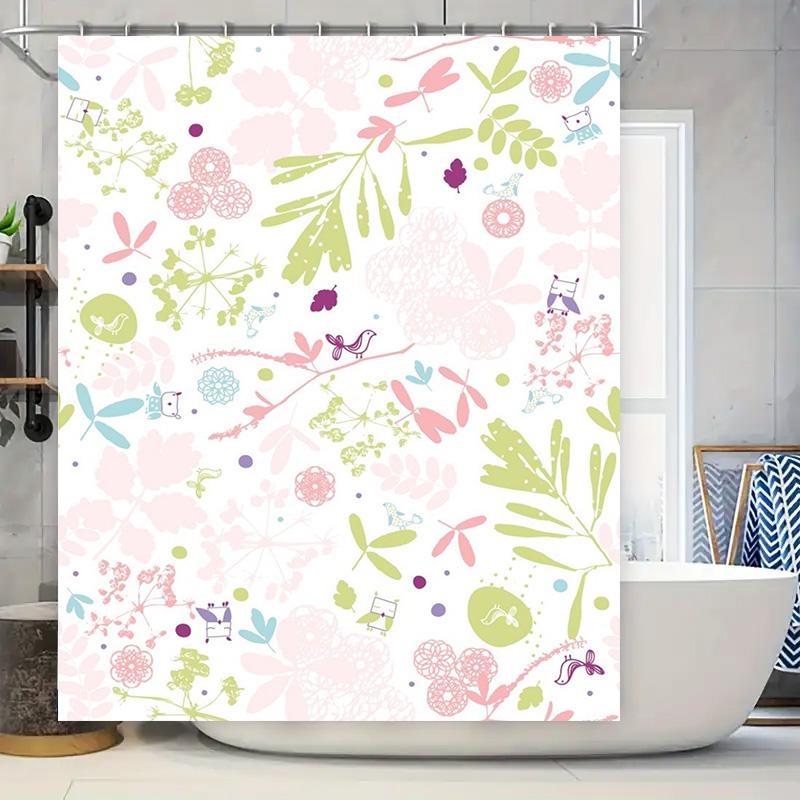 Charming Floral Shower Curtain Set Pink Green Blue White Decorative Fabric Bath Room Hanging Decor Home Decoration Waterproof Ba W60H190(CM)-1 Pcs
Charming Floral Shower Curtain Set Pink Green Blue White Decorative Fabric Bath Room Hanging Decor Home Decoration Waterproof Ba W60H190(CM)-1 Pcs