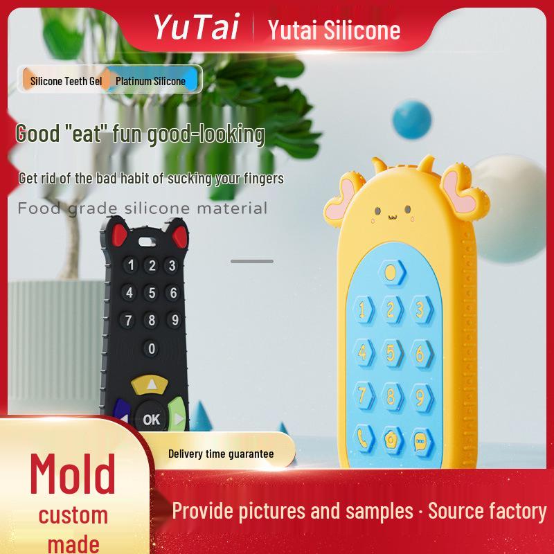 Custom Silicone Teething Toy: Pacifier, Phone Button Toy, Anti-Biting Hand Grinding Stick, Pacifier Chain, Food Grade Silicone
Custom Silicone Teething Toy: Pacifier, Phone Button Toy, Anti-Biting Hand Grinding Stick, Pacifier Chain, Food Grade Silicone