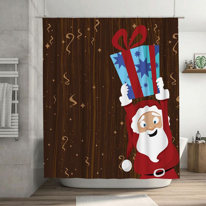 Tu Christmas Shower Curtain Santa Claus Festive Holiday Bathroom Decor Waterproof Fabric Xmas Pattern Home Decoration Gift Idea W60H190(CM)-1 Pcs
Tu Christmas Shower Curtain Santa Claus Festive Holiday Bathroom Decor Waterproof Fabric Xmas Pattern Home Decoration Gift Idea W60H190(CM)-1 Pcs