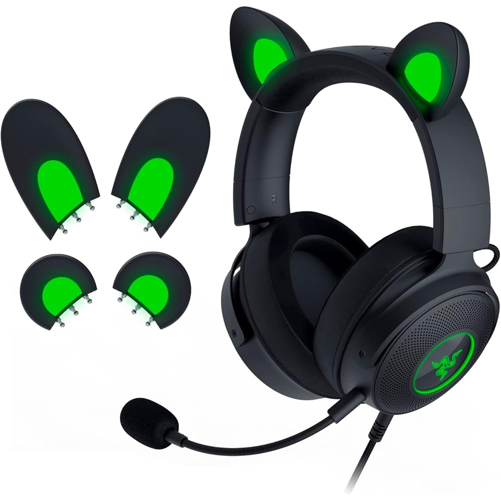 Razer Kraken Kitty V2 Pro Wired Gaming Headset Black 4 Chroma RGB Zones Removable HyperClear Mic TriForce Titanium 50mm Drivers
Razer Kraken Kitty V2 Pro Wired Gaming Headset Black 4 Chroma RGB Zones Removable HyperClear Mic TriForce Titanium 50mm Drivers