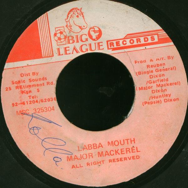 7inch Record MAJOR MACKEREL Labba Mouth MSC325304 Big League Reco 1993 Jamaica Reggae Ska Dub Used
7inch Record MAJOR MACKEREL Labba Mouth MSC325304 Big League Reco 1993 Jamaica Reggae Ska Dub Used