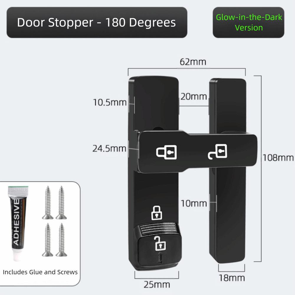Anti-theft Zinc Alloy Luminous Door Buckle 180 Degree Luminous Door Latch No Punching Positioning Latch Barn Door
Anti-theft Zinc Alloy Luminous Door Buckle 180 Degree Luminous Door Latch No Punching Positioning Latch Barn Door