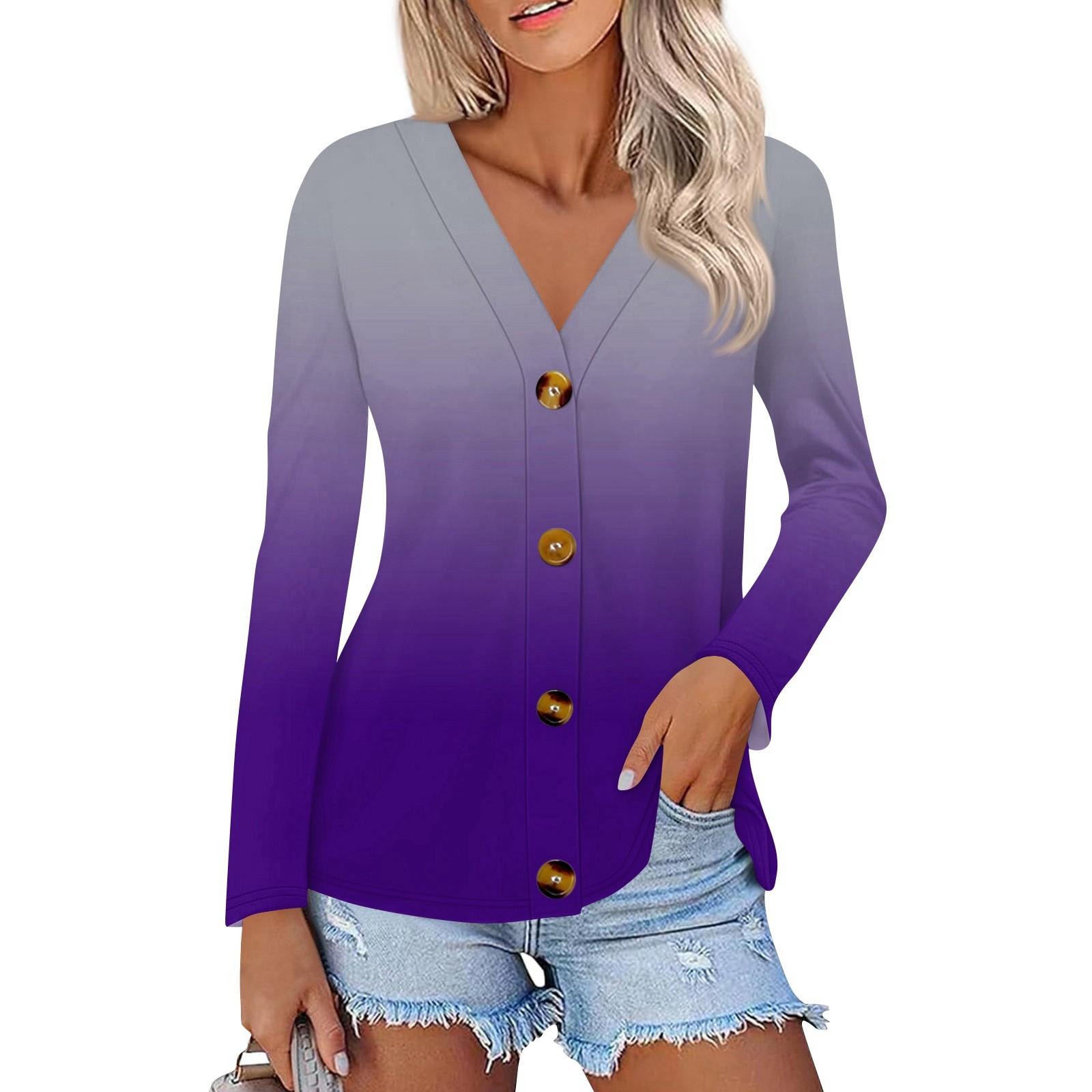 Женская модная повседневная рубашка на пуговицах с принтом, топы с длинным рукавом XXL фиолетовый
Женская модная повседневная рубашка на пуговицах с принтом, топы с длинным рукавом XXL фиолетовый