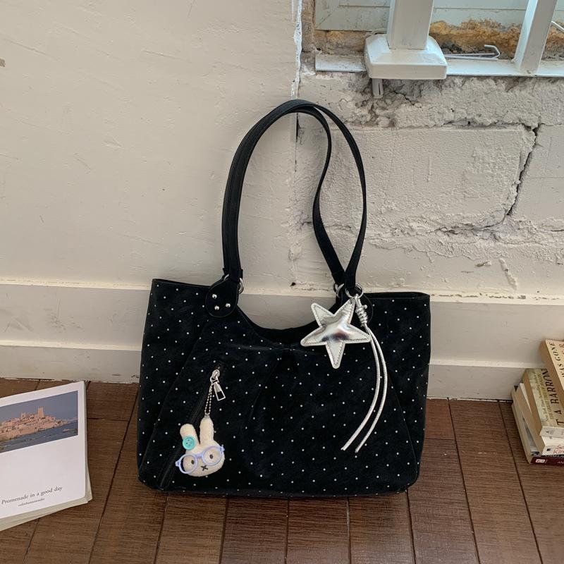 Korean Polka Dot Tote Bag Featuring Star Charm Magnetic Closure Casual Versatile Capacity Shoulder Bag Ideal For Daily Commuting
Korean Polka Dot Tote Bag Featuring Star Charm Magnetic Closure Casual Versatile Capacity Shoulder Bag Ideal For Daily Commuting