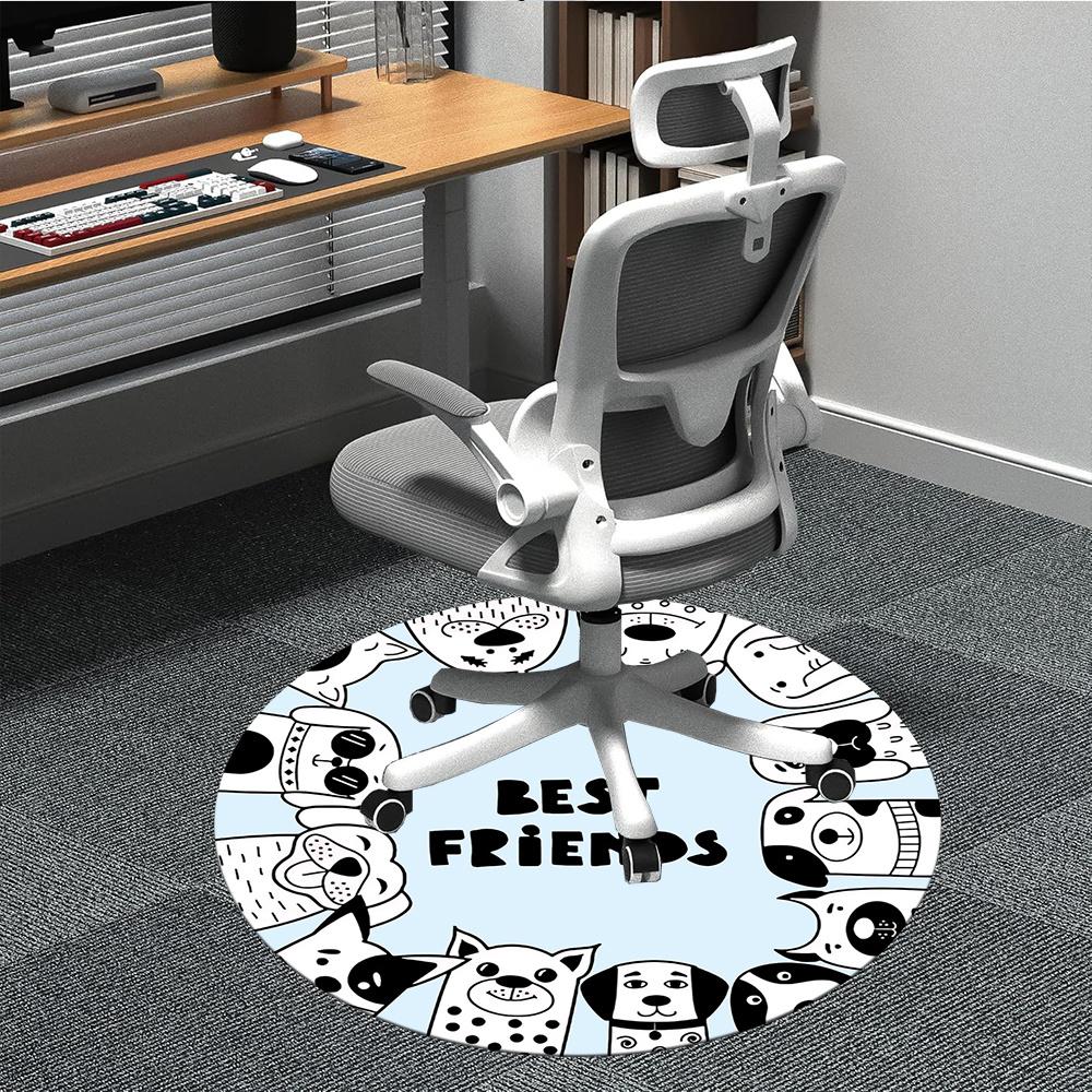 1pc Dogs Friendship Office Round Area Rug, Indoor Mat Suitable ForOffice, Under Office Chairs Bedroom Living Room Home Decor, Room Decot182 80cm by 80cm
1pc Dogs Friendship Office Round Area Rug, Indoor Mat Suitable ForOffice, Under Office Chairs Bedroom Living Room Home Decor, Room Decot182 80cm by 80cm