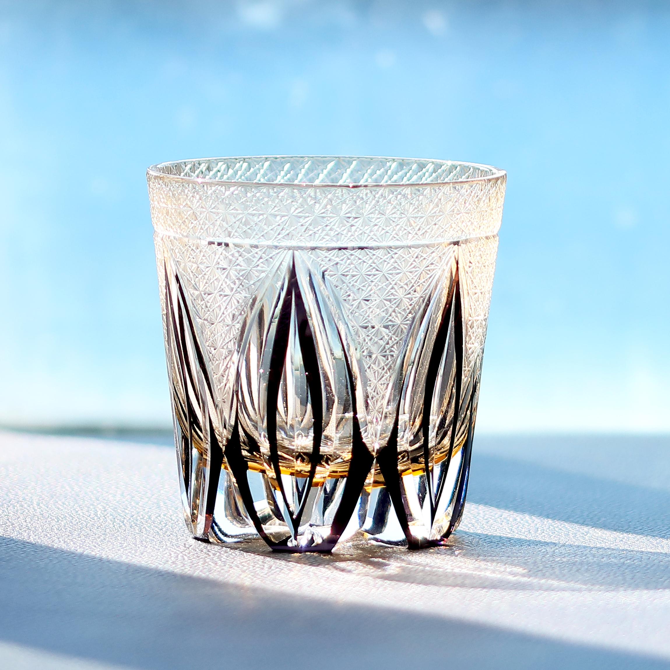 Hand Engraved Edo Kiriko Glass Whisky Bourbon Glassware Rock Glass Amber Black Colored Glass Christmas Gift
Hand Engraved Edo Kiriko Glass Whisky Bourbon Glassware Rock Glass Amber Black Colored Glass Christmas Gift