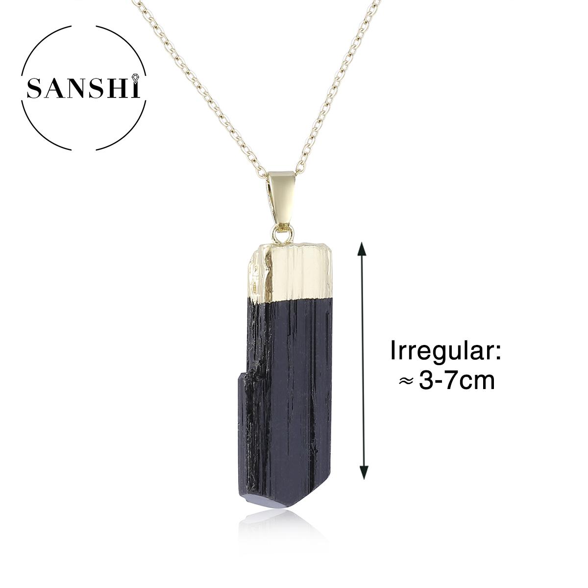 Minimalist Stylish Irregular Natural BlackTourmaline Electroplated Pendant Necklace Men Women Suitable Couples Various Occasions About 45 5cm
Minimalist Stylish Irregular Natural BlackTourmaline Electroplated Pendant Necklace Men Women Suitable Couples Various Occasions About 45 5cm