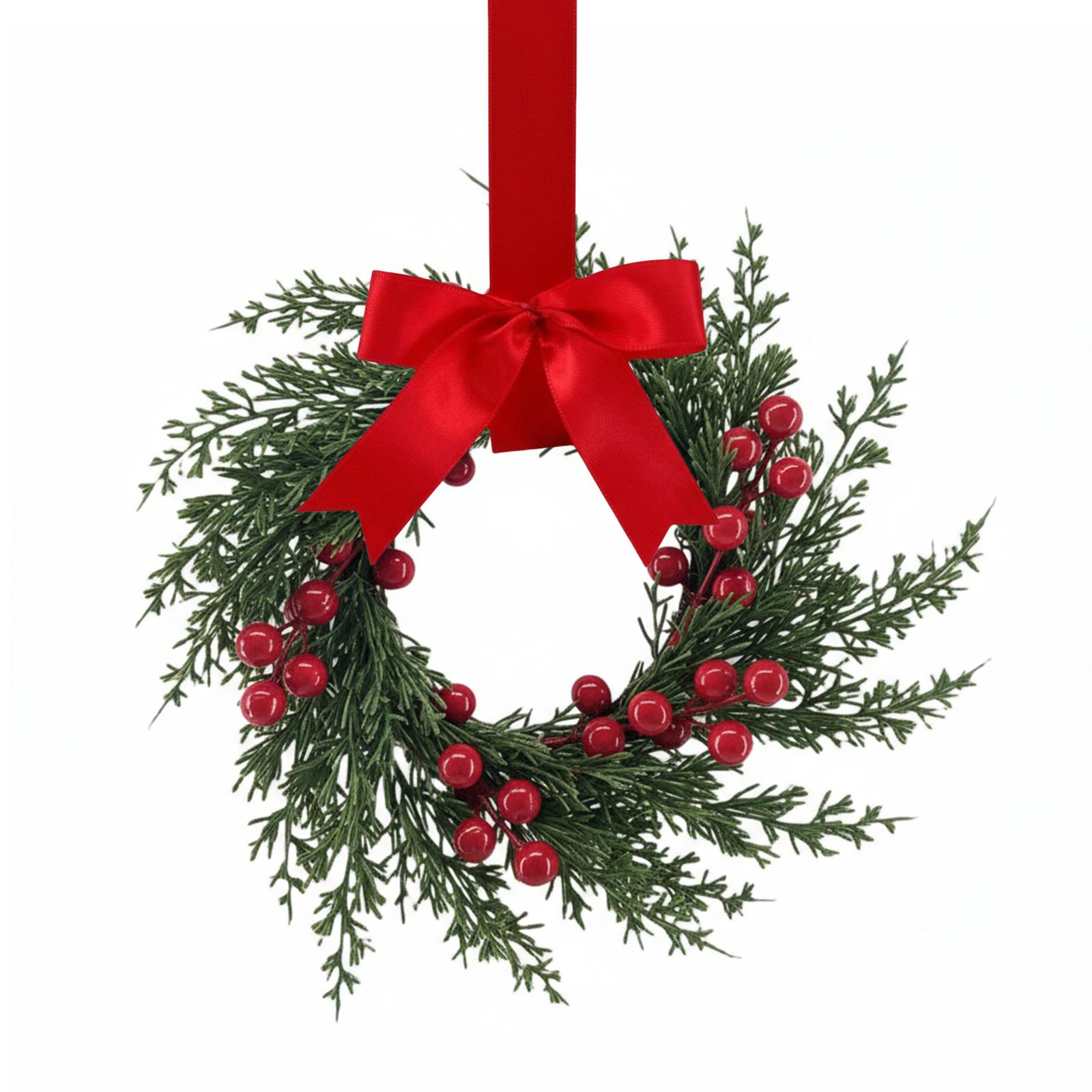 10 inch Christmas Decor Wreaths with Ribbon Bow Christmas Kitchen Cabinet Wreaths for Window Door Chair Fireplace Table Ornament
10 inch Christmas Decor Wreaths with Ribbon Bow Christmas Kitchen Cabinet Wreaths for Window Door Chair Fireplace Table Ornament
