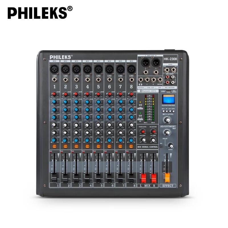 PHILEKS Professional 8-Channel Audio Mixer
PHILEKS Professional 8-Channel Audio Mixer