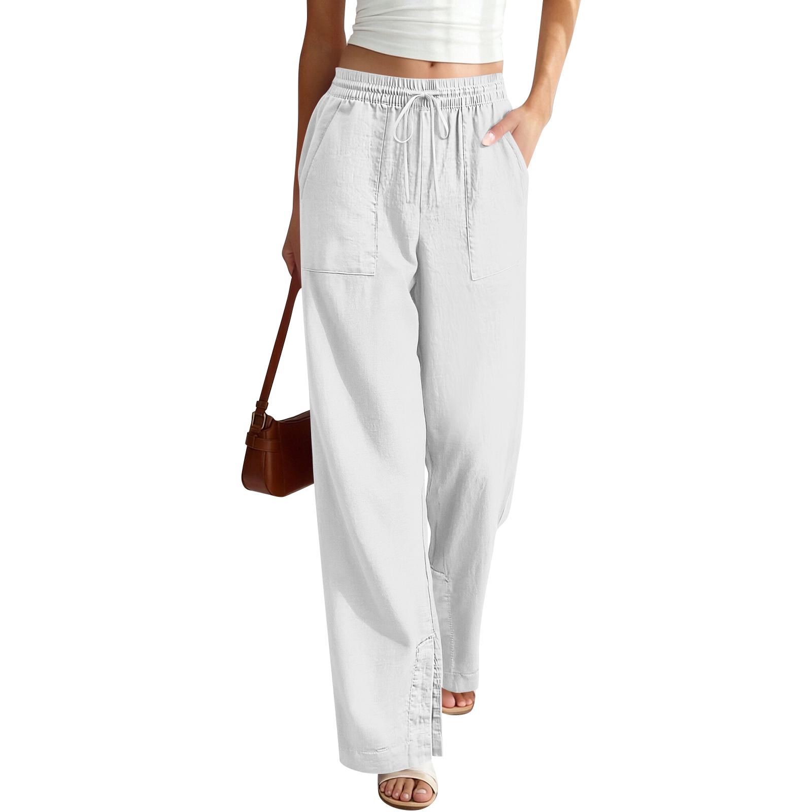 Women’s Wide Leg Drawstring Waist Pants Loose Fit Lightweight Casual Trousers with Pockets for Everyday Wear XL білий
Women’s Wide Leg Drawstring Waist Pants Loose Fit Lightweight Casual Trousers with Pockets for Everyday Wear XL білий