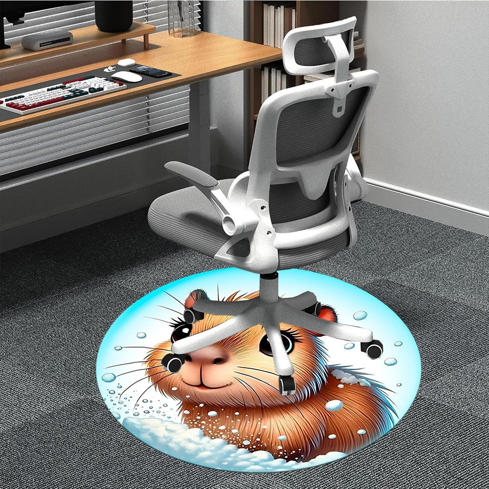 1pc Capybara Winter Hat Chair Carpet for Office Non-Slip, Machine Washable Rug for Office, Room - Holiday Decor, Machine Made yy251016070 80cm by 80cm
1pc Capybara Winter Hat Chair Carpet for Office Non-Slip, Machine Washable Rug for Office, Room - Holiday Decor, Machine Made yy251016070 80cm by 80cm