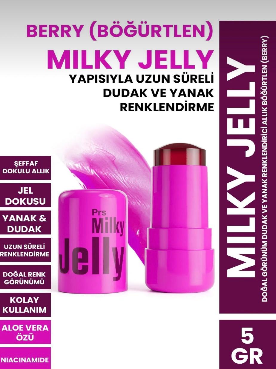 SEEMEWITHCOSMETIC Milky Jelly Doğal Görünüm Dudak ve Yanak Renklendirici Allık Böğürtlen (Berry) 5 GR 5gr червоний
SEEMEWITHCOSMETIC Milky Jelly Doğal Görünüm Dudak ve Yanak Renklendirici Allık Böğürtlen (Berry) 5 GR 5gr червоний