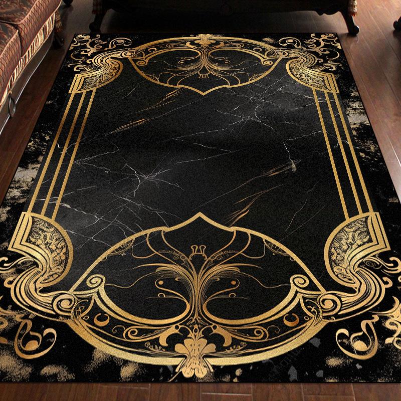 Большие ковры черного и золотого цвета для гостиной, мраморная отделка, домашний диван, журнальный столик, нескользящий коврик для пола, коврики для спальни, пригодные для стирки 60*90cm
Большие ковры черного и золотого цвета для гостиной, мраморная отделка, домашний диван, журнальный столик, нескользящий коврик для пола, коврики для спальни, пригодные для стирки 60*90cm