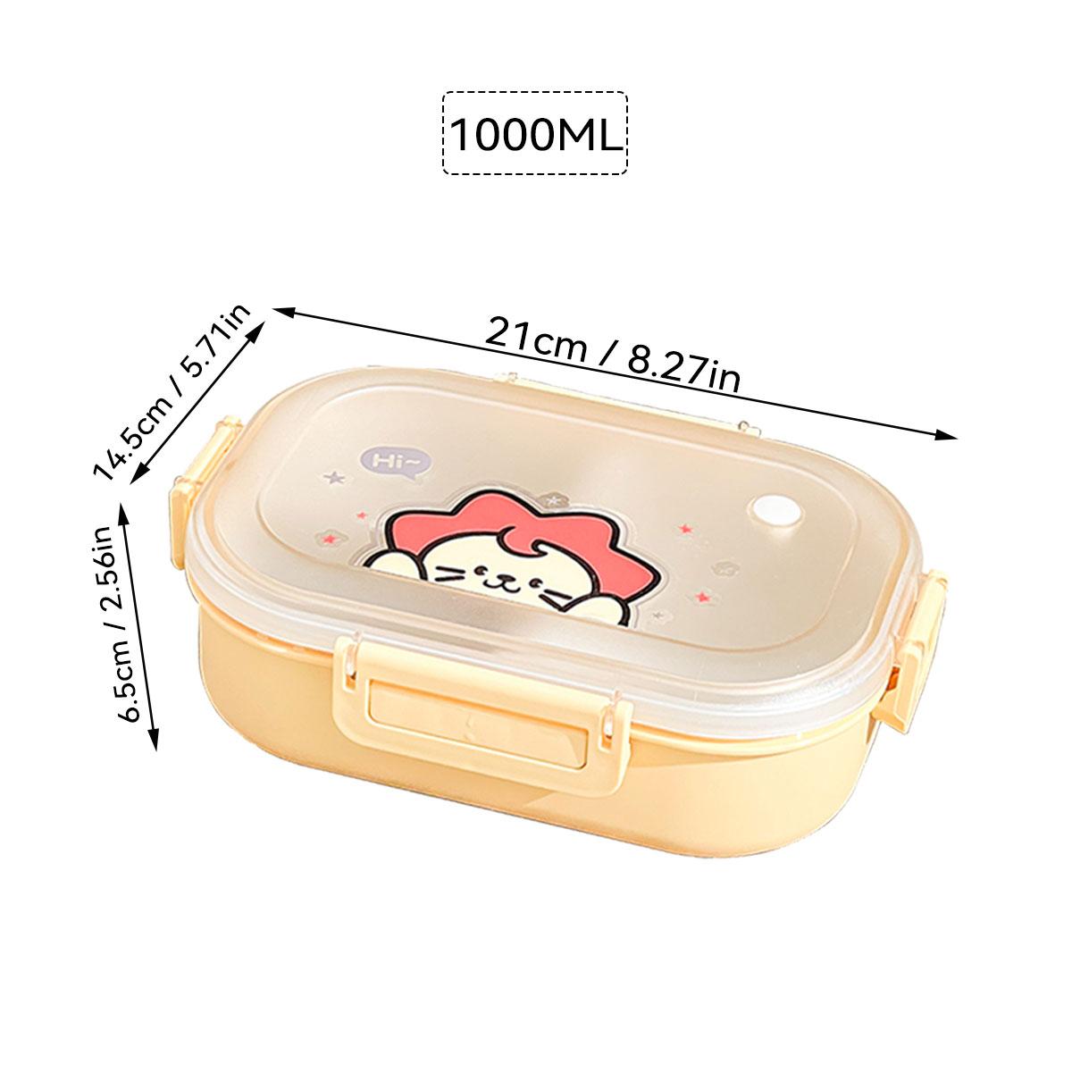 Worthbuy Портативний пластиковий ланч-бокс зі знімними 3 відділеннями, милий розділений контейнер для їжі для дітей, студентів, безпечний для мікрохвильової печі 3 жовтий
Worthbuy Портативний пластиковий ланч-бокс зі знімними 3 відділеннями, милий розділений контейнер для їжі для дітей, студентів, безпечний для мікрохвильової печі 3 жовтий