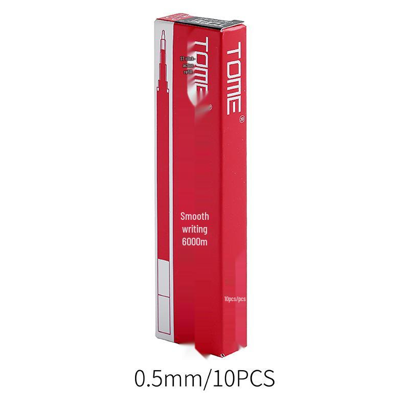 TOME 0.5mm Red Gel Pen Click-Action Refill for Students & Office
TOME 0.5mm Red Gel Pen Click-Action Refill for Students & Office