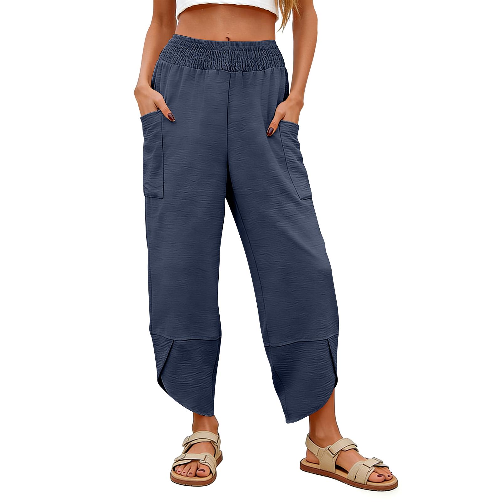 Women s Wide-Leg Utility Pants, High-Waisted Casual Trousers, Fashionable Multi-Functional Workwear S Темно-синій
Women s Wide-Leg Utility Pants, High-Waisted Casual Trousers, Fashionable Multi-Functional Workwear S Темно-синій