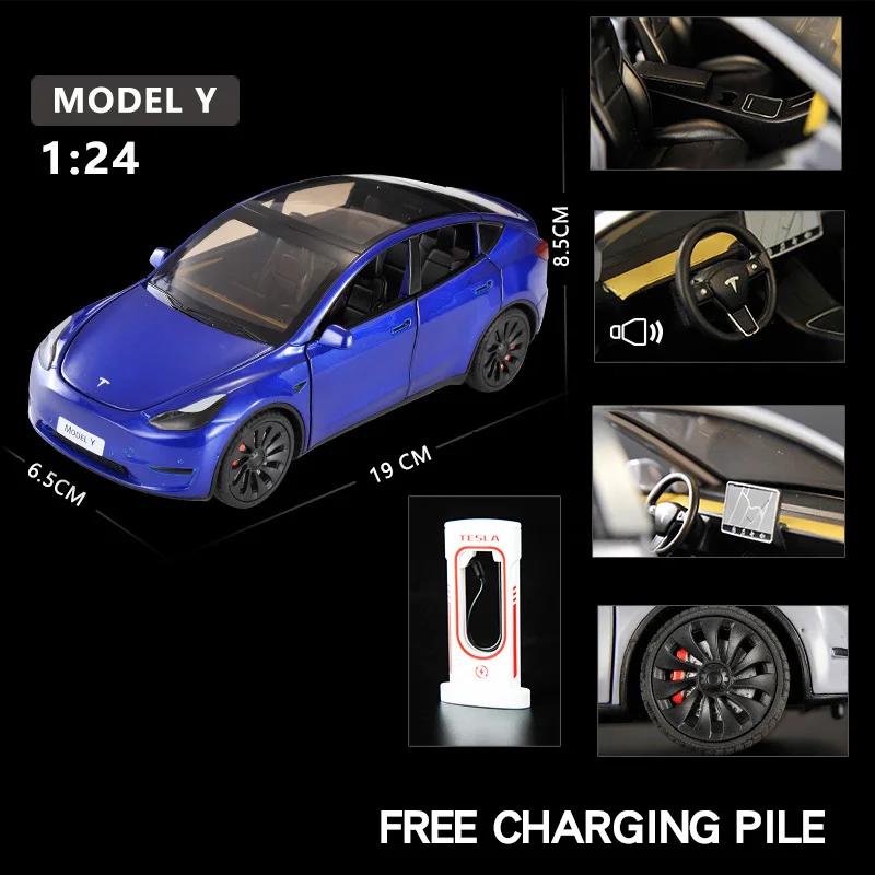 1:24 Tesla Model Y Model 3 Model S Металлический литой игрушечный автомобиль-модель Звук и свет Детская игрушка Коллекционные предметы Подарки на день рождения
1:24 Tesla Model Y Model 3 Model S Металлический литой игрушечный автомобиль-модель Звук и свет Детская игрушка Коллекционные предметы Подарки на день рождения