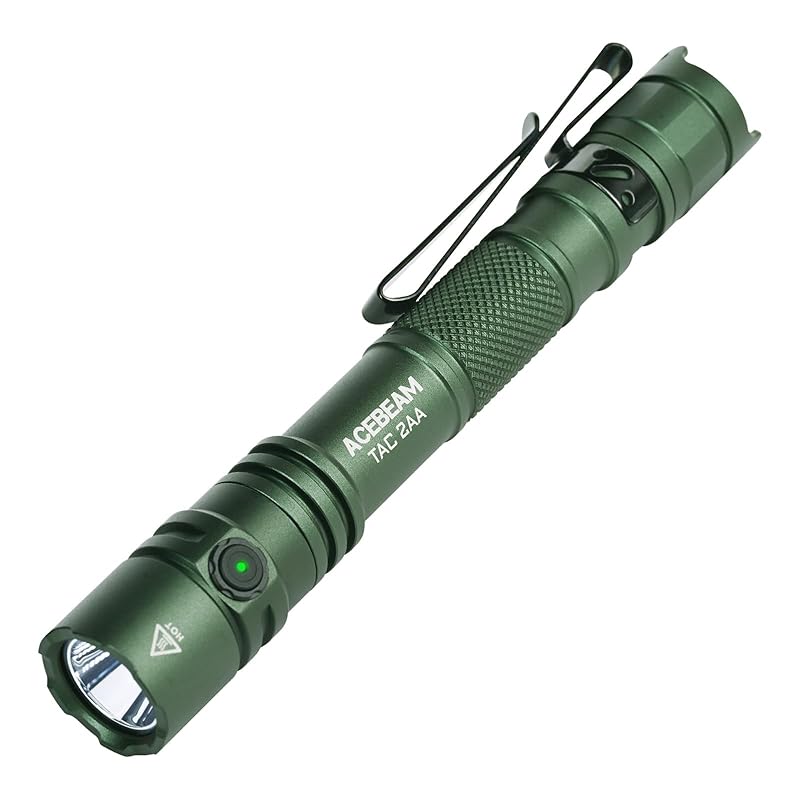 ACEBEAM TAC 2AA flashlight Compatible with AA batteries 1600 lumens super bright 181 meters long distance small size pen light battery monitoring EDC
ACEBEAM TAC 2AA flashlight Compatible with AA batteries 1600 lumens super bright 181 meters long distance small size pen light battery monitoring EDC