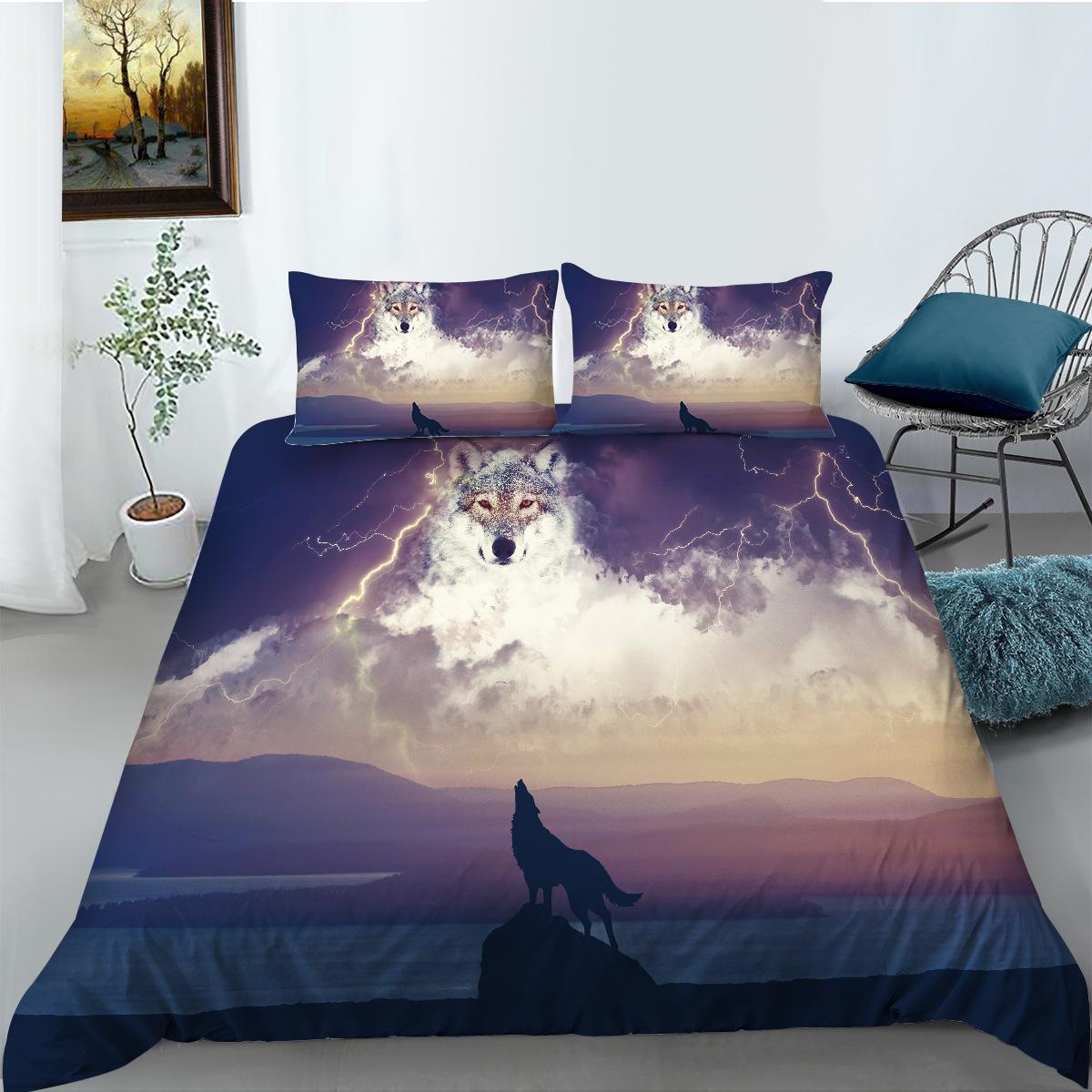 Wolf Series Polyester Bedding Two-Piece Set 3D Digital Printing EU single 135*200
Wolf Series Polyester Bedding Two-Piece Set 3D Digital Printing EU single 135*200