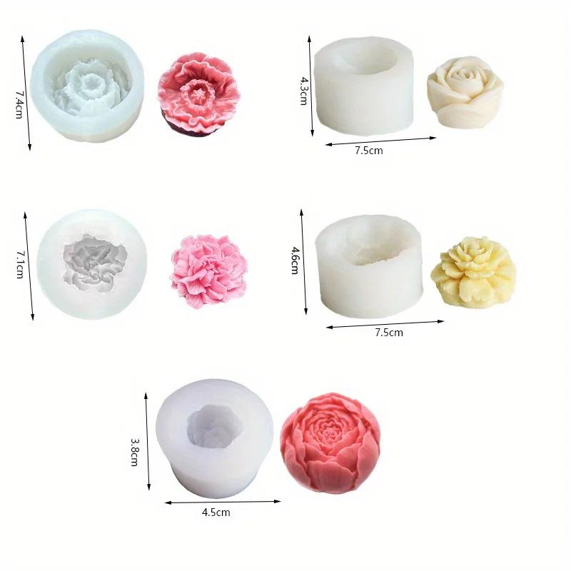 A Top Quality 3D Rose Flower Scented Candle Silicone Mold Car Decoration Aroma Plaster Resin Molds Candy Chocolate Baking Mould
A Top Quality 3D Rose Flower Scented Candle Silicone Mold Car Decoration Aroma Plaster Resin Molds Candy Chocolate Baking Mould