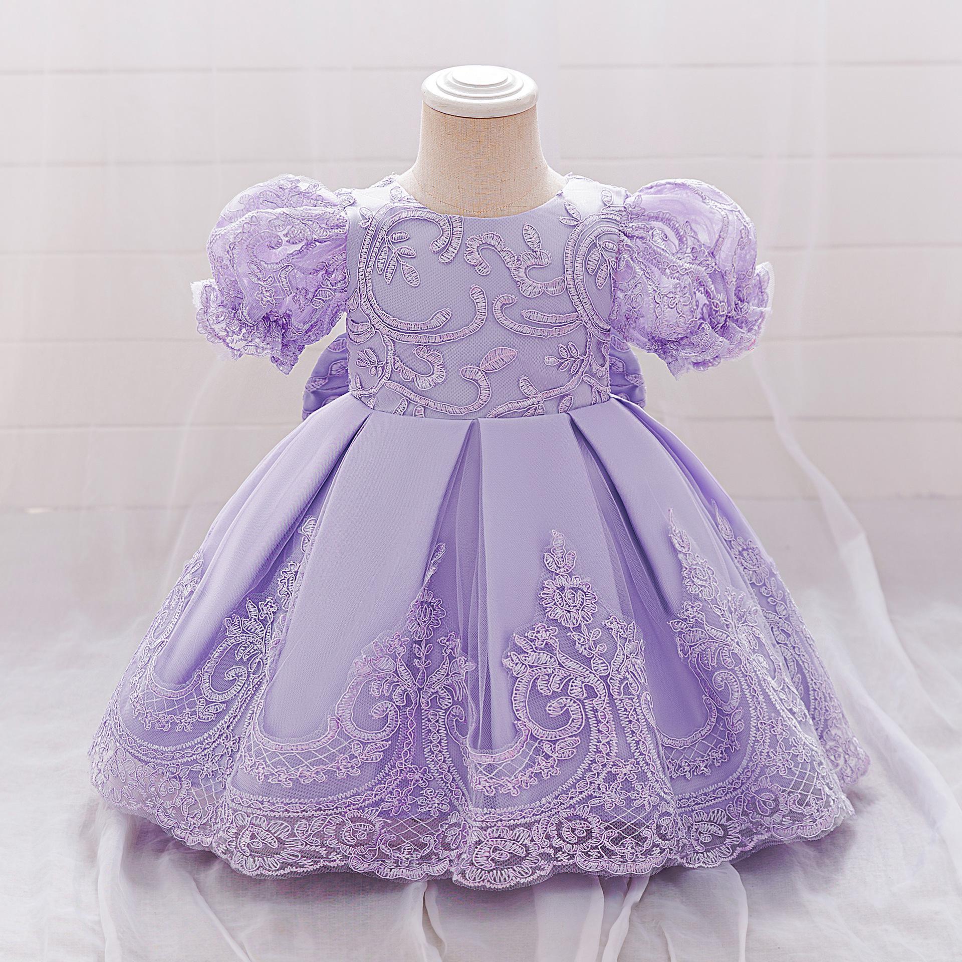 New Children s Formal Bow Princess Dress with Puff Sleeves and Lace Skirt 70 cm/6-9 Months
New Children s Formal Bow Princess Dress with Puff Sleeves and Lace Skirt 70 cm/6-9 Months