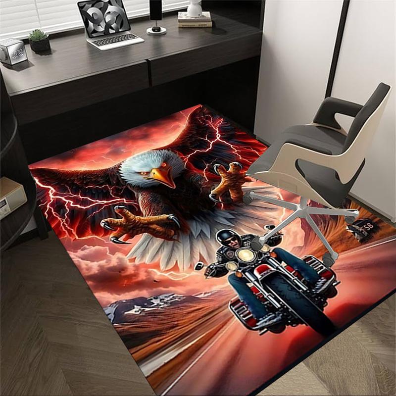 1PC Eagle Motorcycle Non-Slip Floor Carpet Compatible for Office&Living Room&Dining room - Flat-Weave Machine- Soft & Pattern-E236 60cm by 90cm
1PC Eagle Motorcycle Non-Slip Floor Carpet Compatible for Office&Living Room&Dining room - Flat-Weave Machine- Soft & Pattern-E236 60cm by 90cm