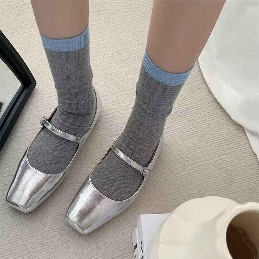 Stockings Patchwork Mid-calf Socks Color Blocking Mid Tube Socks Elegance Socks for Women Winter синий
Stockings Patchwork Mid-calf Socks Color Blocking Mid Tube Socks Elegance Socks for Women Winter синий