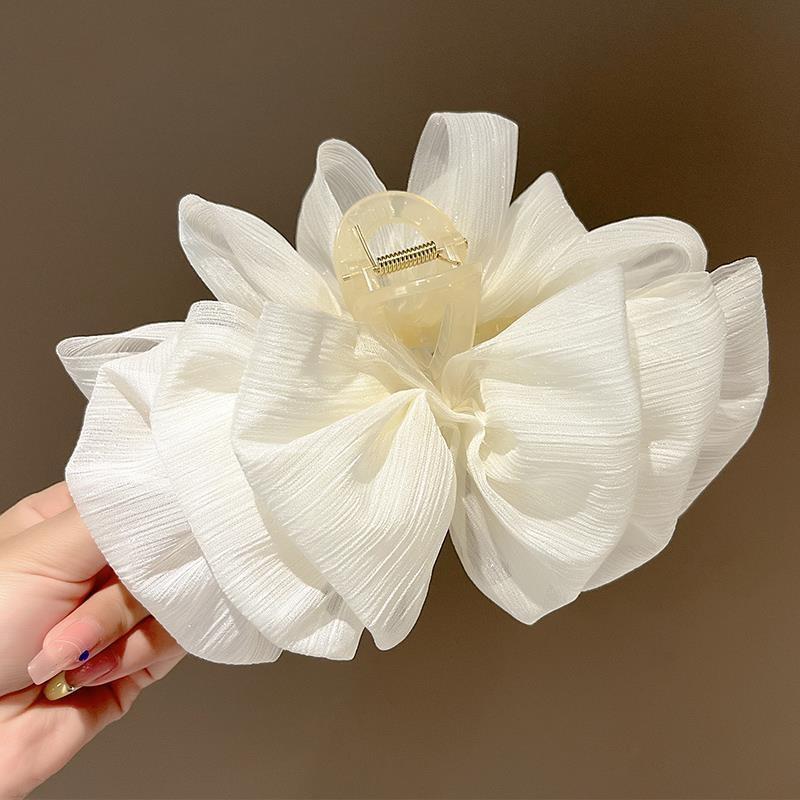 Large Black White Mesh Hair Clip Female Korean Sweet Cloud Pleated Shark Clip Hair Accessories
Large Black White Mesh Hair Clip Female Korean Sweet Cloud Pleated Shark Clip Hair Accessories