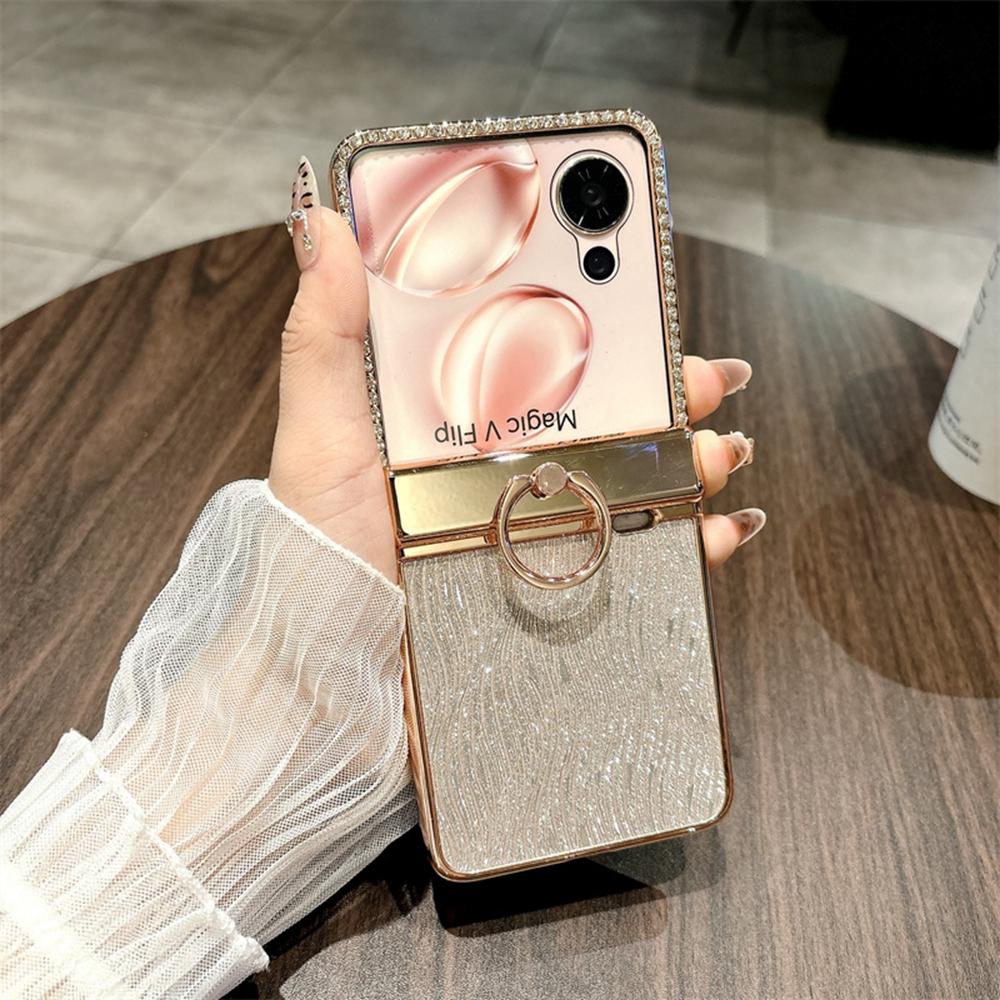 For Honor Magic V Flip 5G Case with Ring Holder Ripple Texture Hard PC Phone Cover with Rear Screen Film Purple
For Honor Magic V Flip 5G Case with Ring Holder Ripple Texture Hard PC Phone Cover with Rear Screen Film Purple