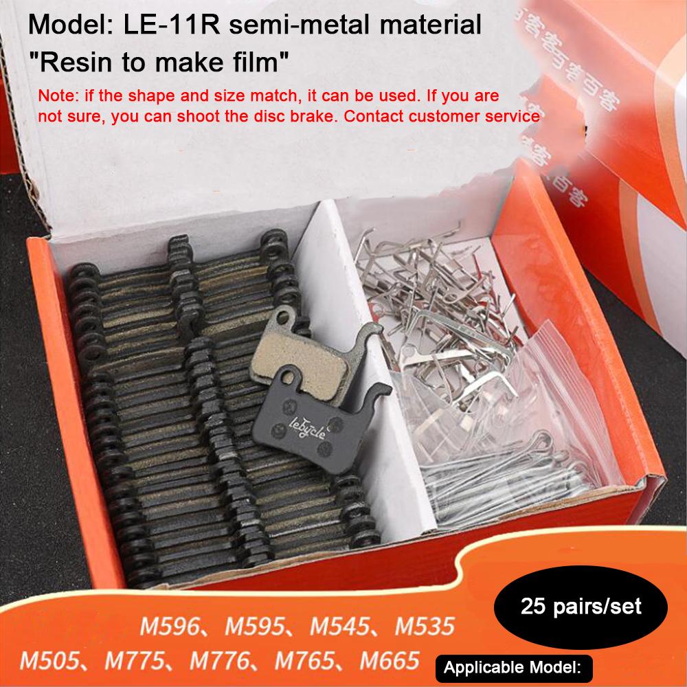 25 Pair MTB Bicycle Disc Brake Pads Resin Road Bike Hydraulic Brake Pads Universal for Shimano SRAM AVID ZOOM B01S Cycling Parts LE-11 Resin
25 Pair MTB Bicycle Disc Brake Pads Resin Road Bike Hydraulic Brake Pads Universal for Shimano SRAM AVID ZOOM B01S Cycling Parts LE-11 Resin