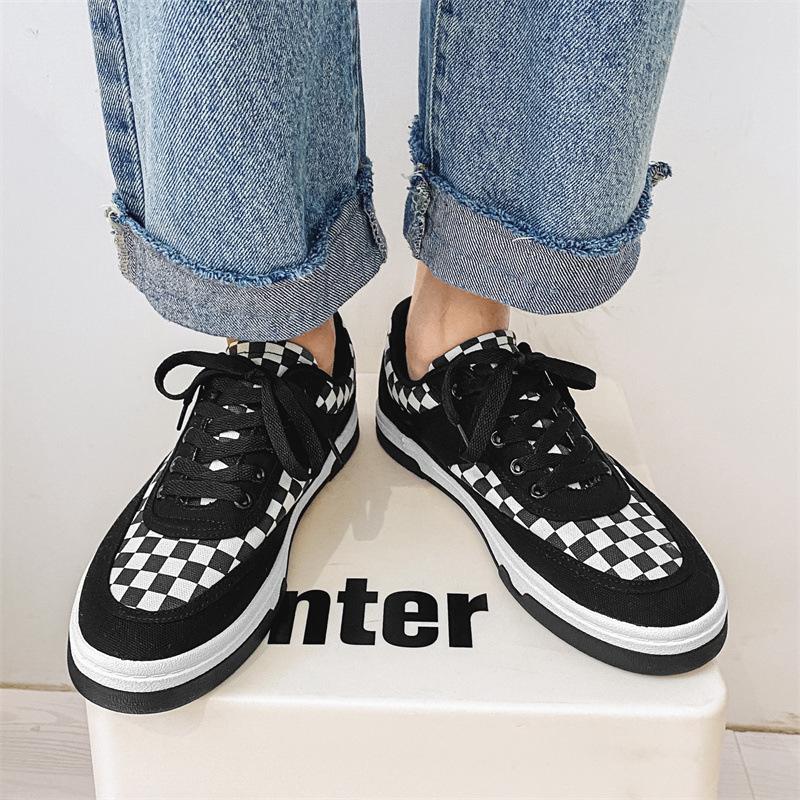 Afan Ting men s shoes black and white checkerboard canvas shoes men s ins street fashion shoes Harajuku Japanese men s fashion shoes 1333 44
Afan Ting men s shoes black and white checkerboard canvas shoes men s ins street fashion shoes Harajuku Japanese men s fashion shoes 1333 44