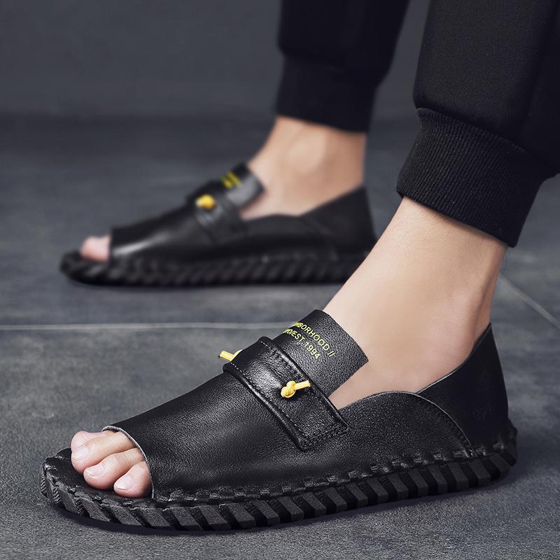 Summer popular models, hand-stitched men s sandals trend soft-soled open-toed cool Shoes 38 чёрный
Summer popular models, hand-stitched men s sandals trend soft-soled open-toed cool Shoes 38 чёрный