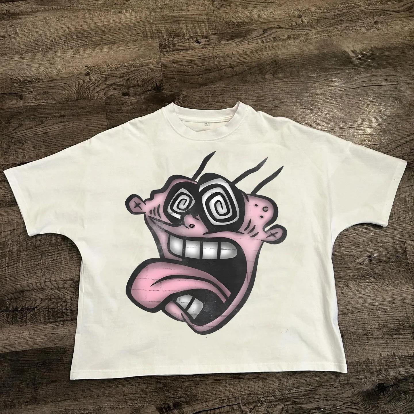 Chic American Anime Cartoon Street Hiphop Cotton Mens Fashion Loose Tshirt Graphic T Shirts Streetwear Harajuku Unisex Tees 2XL
Chic American Anime Cartoon Street Hiphop Cotton Mens Fashion Loose Tshirt Graphic T Shirts Streetwear Harajuku Unisex Tees 2XL