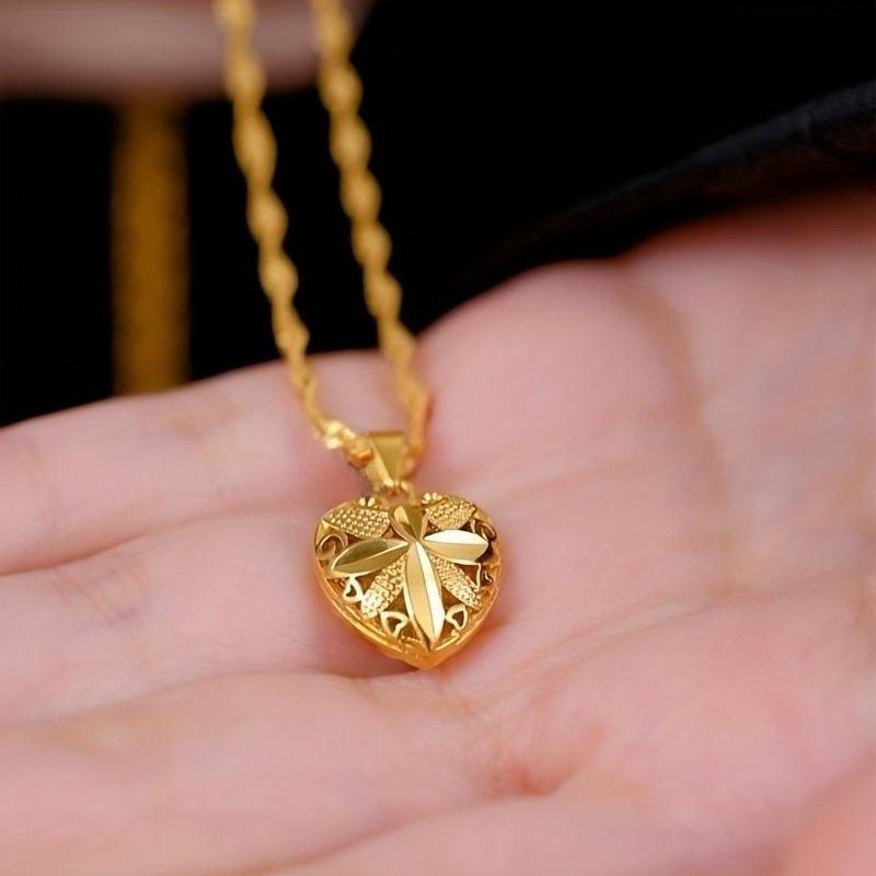 Fashionable Classic Gold Color Chain Heart-shaped Pendant Necklace, Women s Personalized Trendy Party Zircon Gift
Fashionable Classic Gold Color Chain Heart-shaped Pendant Necklace, Women s Personalized Trendy Party Zircon Gift