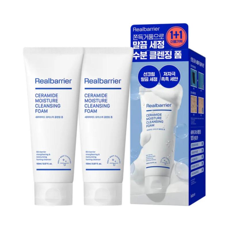 Real Barrier Ceramide Moisture Cleansing Foam 150ml × 2
Real Barrier Ceramide Moisture Cleansing Foam 150ml × 2