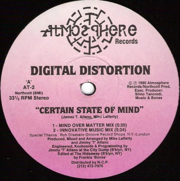 12inch Record DIGITAL DISTORTION Certain State Of Mind AT2 ATMOSPHERE 1990 US Dance Electronica Used
12inch Record DIGITAL DISTORTION Certain State Of Mind AT2 ATMOSPHERE 1990 US Dance Electronica Used
