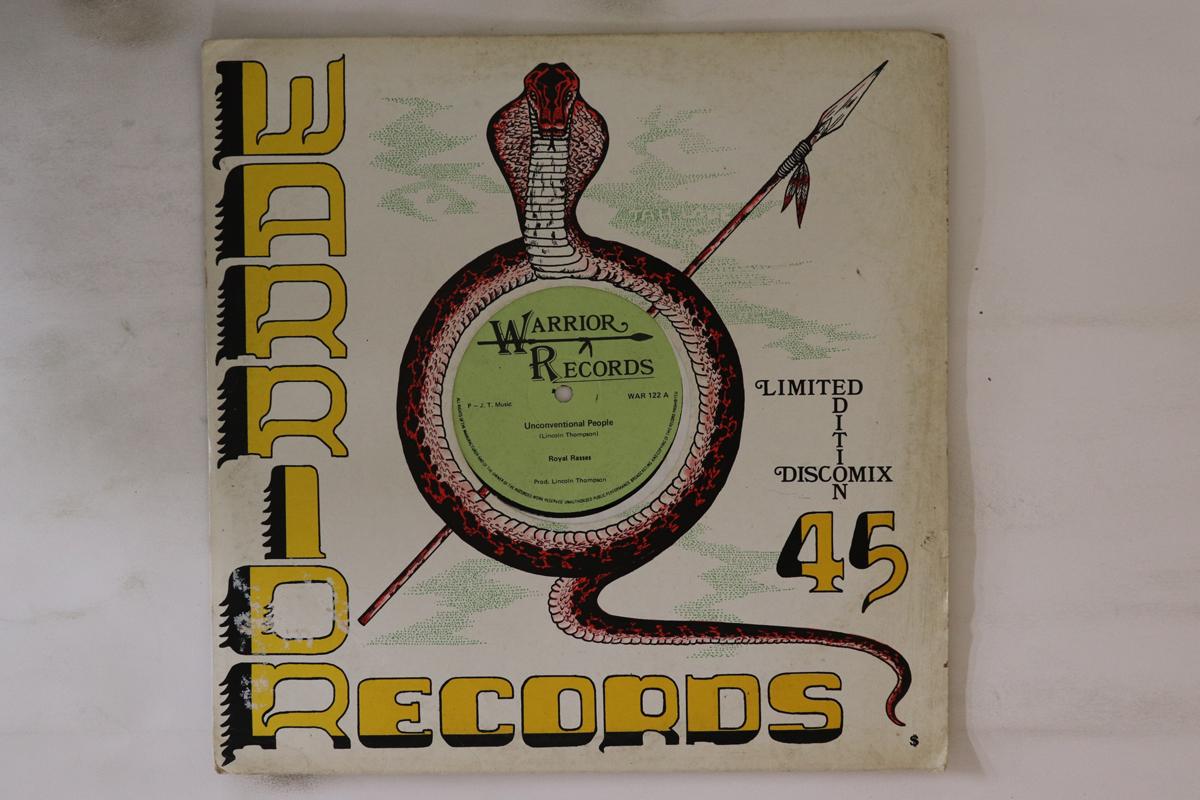12inch Record ROYAL RASSES - Unconventional People WAR122 Warrior Records 1978 UK Reggae, Ska & Dub Used
12inch Record ROYAL RASSES - Unconventional People WAR122 Warrior Records 1978 UK Reggae, Ska & Dub Used