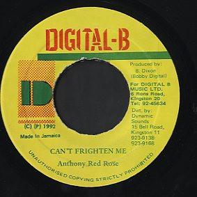 7inch Record ANTHONY RED ROSE Cant Frighten Me NONE DIGITALB 1992 Jamaica Reggae Ska Dub Used
7inch Record ANTHONY RED ROSE Cant Frighten Me NONE DIGITALB 1992 Jamaica Reggae Ska Dub Used