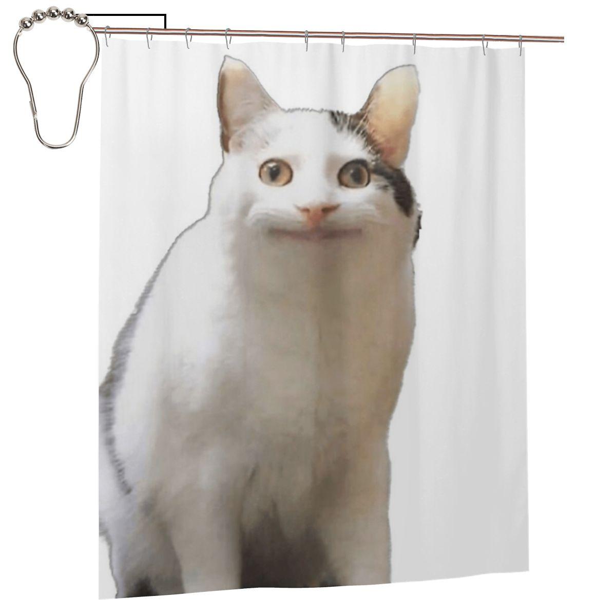 Beluga Cat Safari Shower Curtain Bathroom Polyester Waterproof Bath Curtains With Hooks W60H190(CM)-1 Pcs
Beluga Cat Safari Shower Curtain Bathroom Polyester Waterproof Bath Curtains With Hooks W60H190(CM)-1 Pcs
