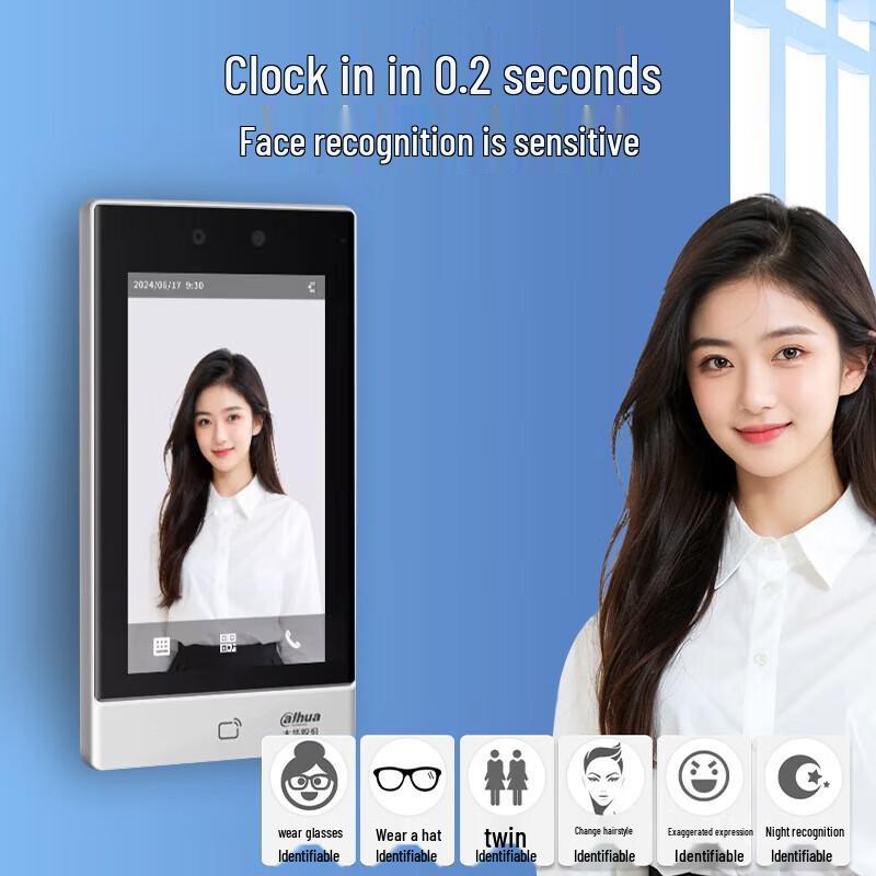 Dahua K71-W 7-inch Facial Recognition Attendance & Access Control Terminal CN plug (adapter included)
Dahua K71-W 7-inch Facial Recognition Attendance & Access Control Terminal CN plug (adapter included)