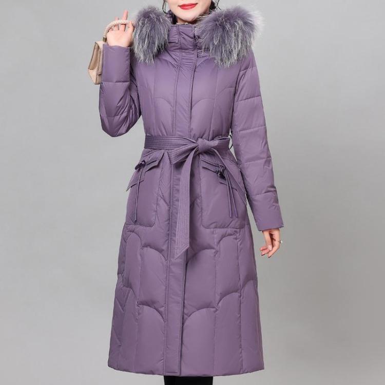 Winter Women Vintage Hooded Down Jacket with Real Fur Collar Elegant Long Coats Thick Warm White Duck Down Outerwears M фиолетовый
Winter Women Vintage Hooded Down Jacket with Real Fur Collar Elegant Long Coats Thick Warm White Duck Down Outerwears M фиолетовый