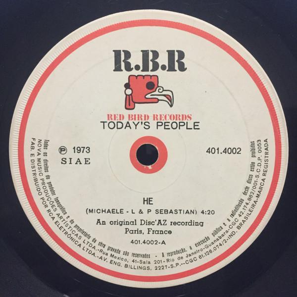 7inch Record TODAYS PEOPLE He 4014002 RED BIRD 1973 Brazil Blues Used
7inch Record TODAYS PEOPLE He 4014002 RED BIRD 1973 Brazil Blues Used